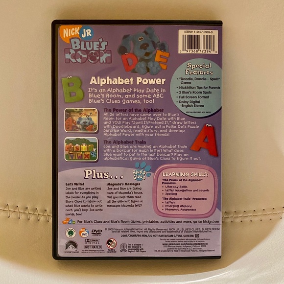 DVD Nick Jr Blues Clues Alphabet Power - Picture 3 of 3